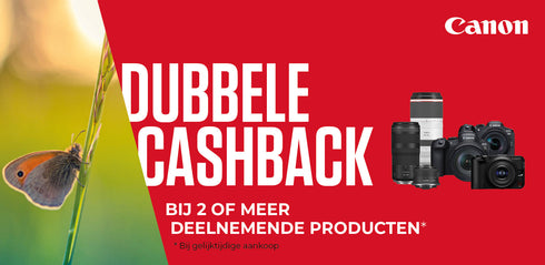 Canon cashback & dubbele cashback