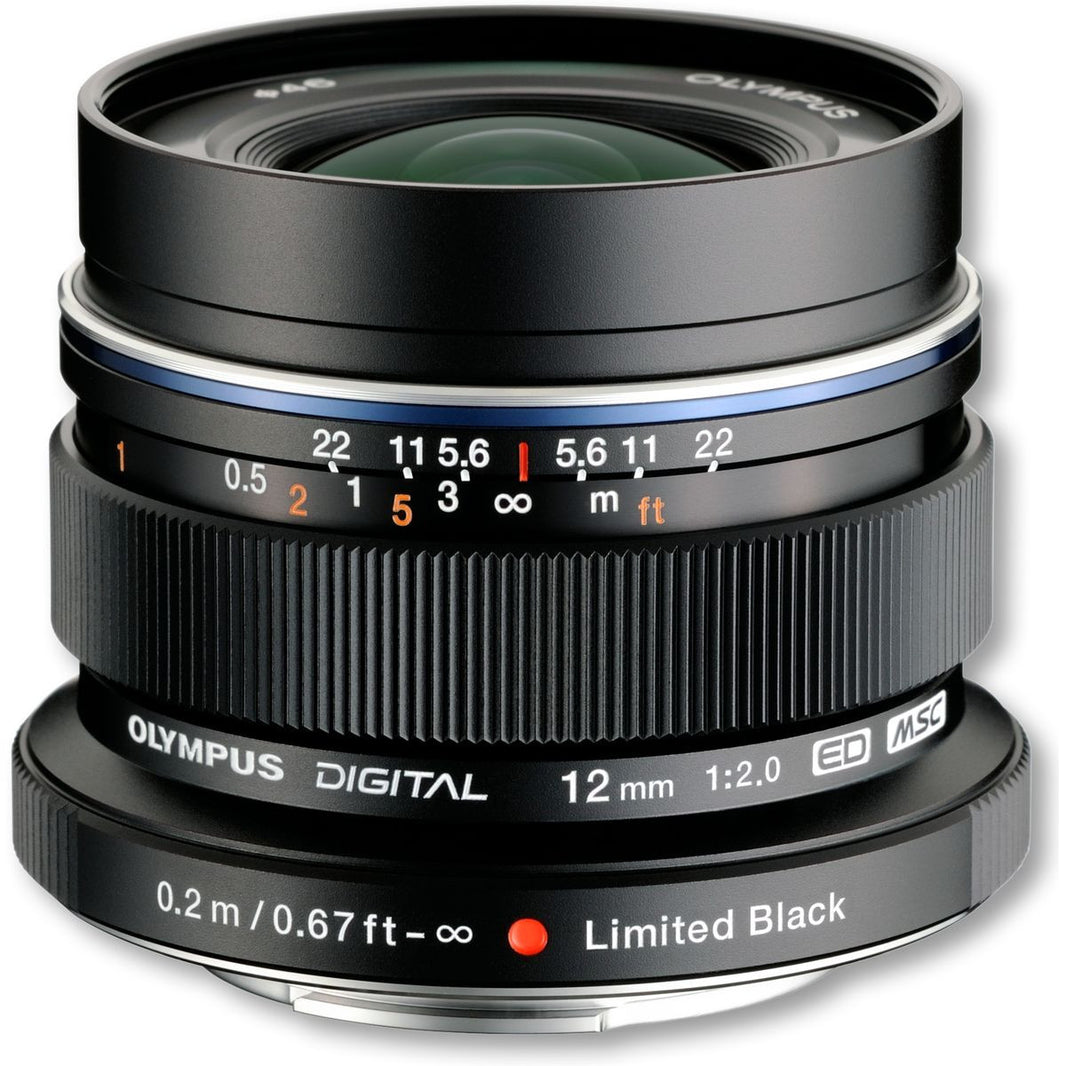 Olympus M.Zuiko Digital ED 12mm/F2.0 zwart