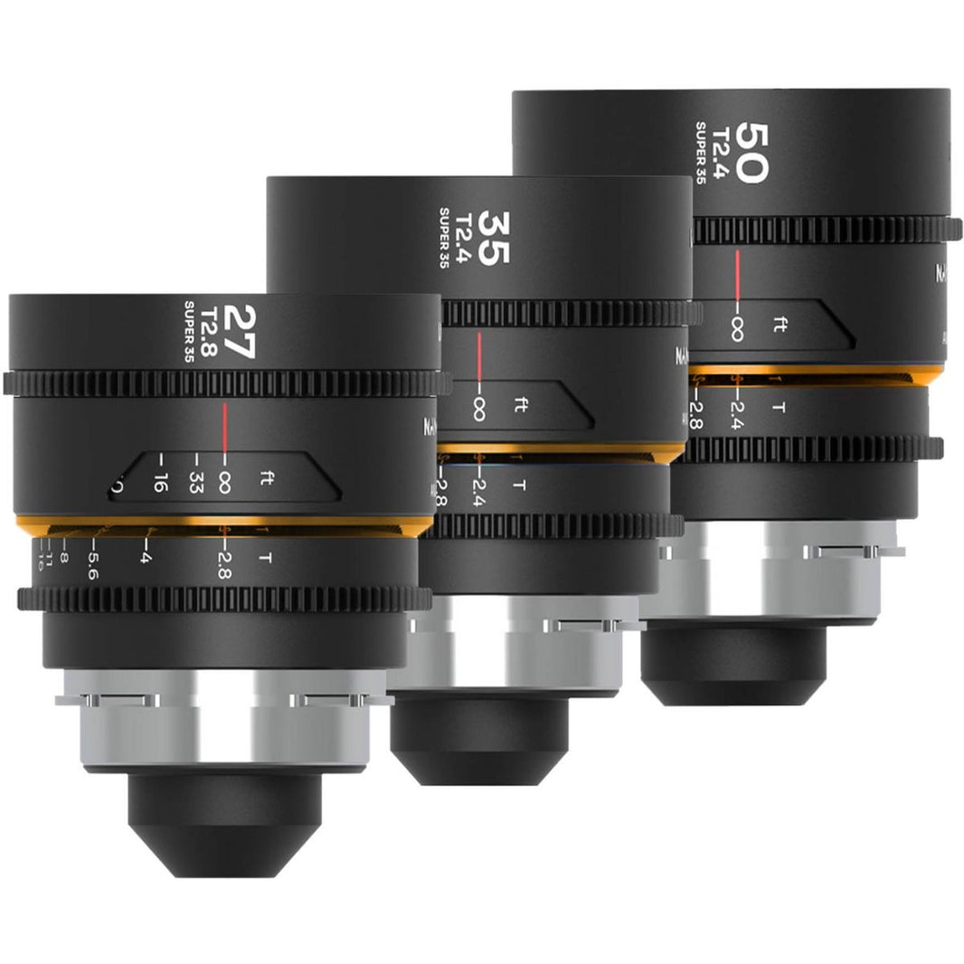 Laowa Nanomorph S35 Bundle (27.35.50mm) (Amber) (Cine) Arri