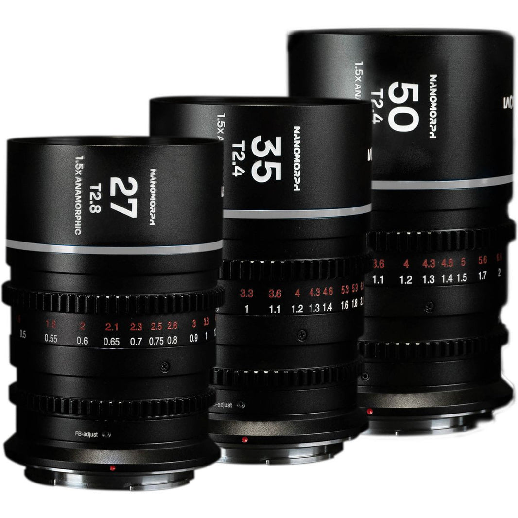 Laowa Nanomorph S35 Bundle (27.35.50mm) (Silver) (Cine) Fuji
