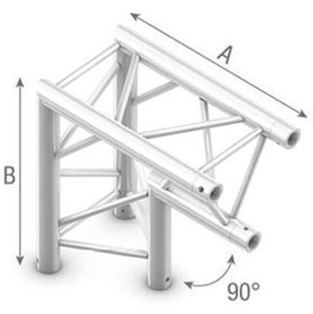StudioKing Truss Triangle 90 Degree Corner Piece Flat Side D