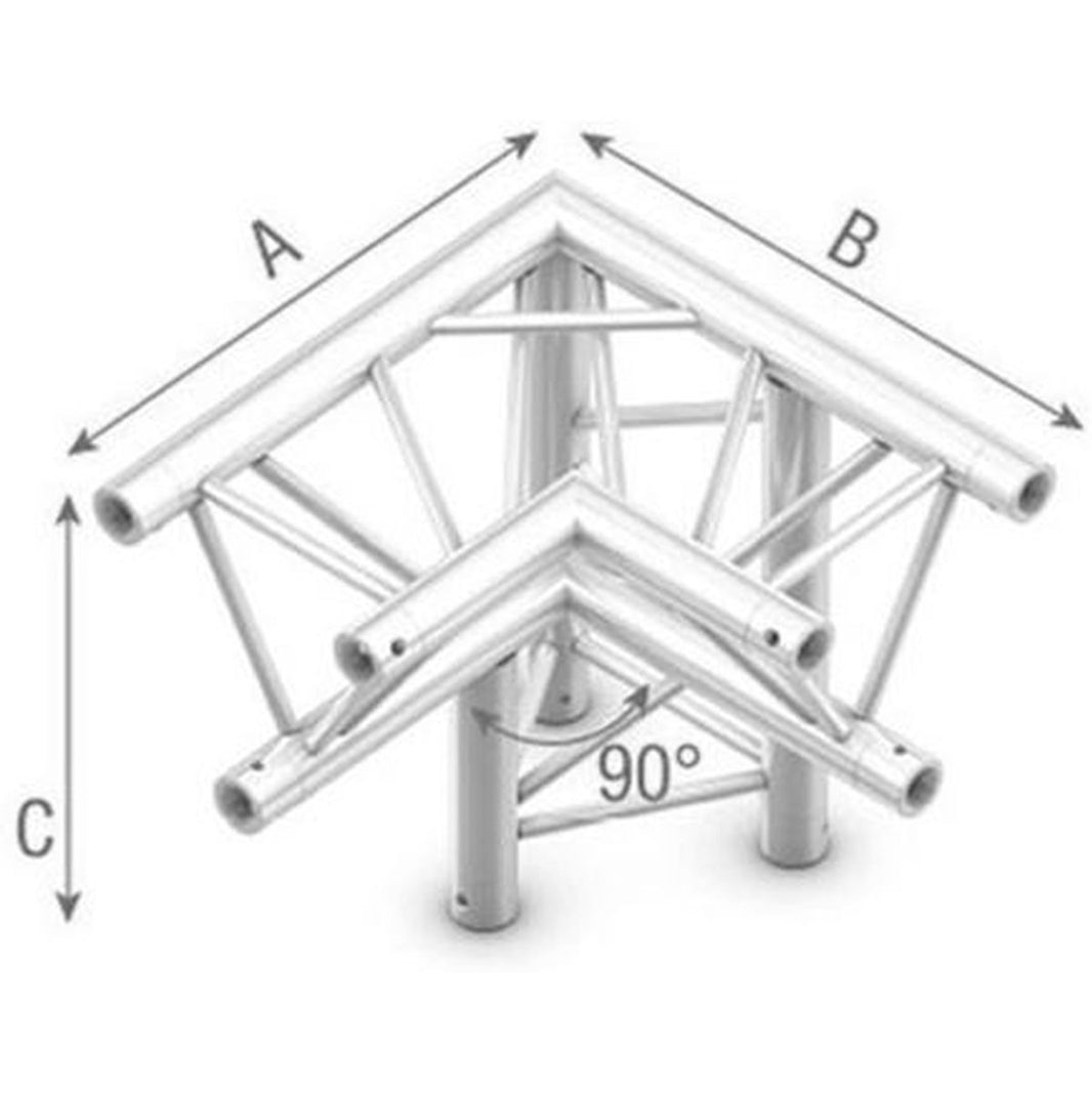 StudioKing Truss Triangle 90 Degree Angle Down Right Top Dow