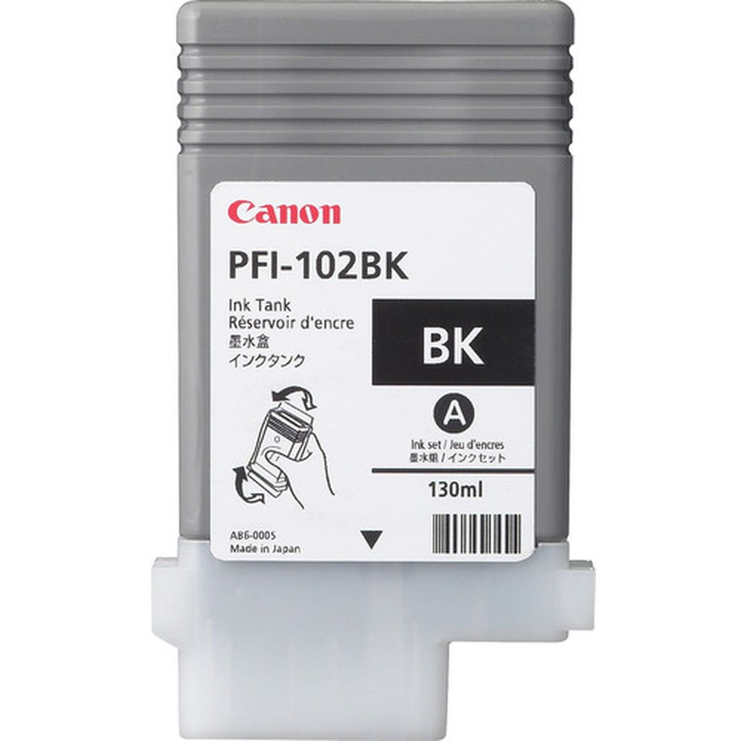 Canon PFI-102BK Dye Ink Cartridge Black Standard Capacity 13