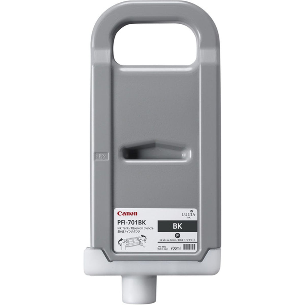 Canon PFI-701BK Ink Black IPF8X/s IPF9X/s 0900B001