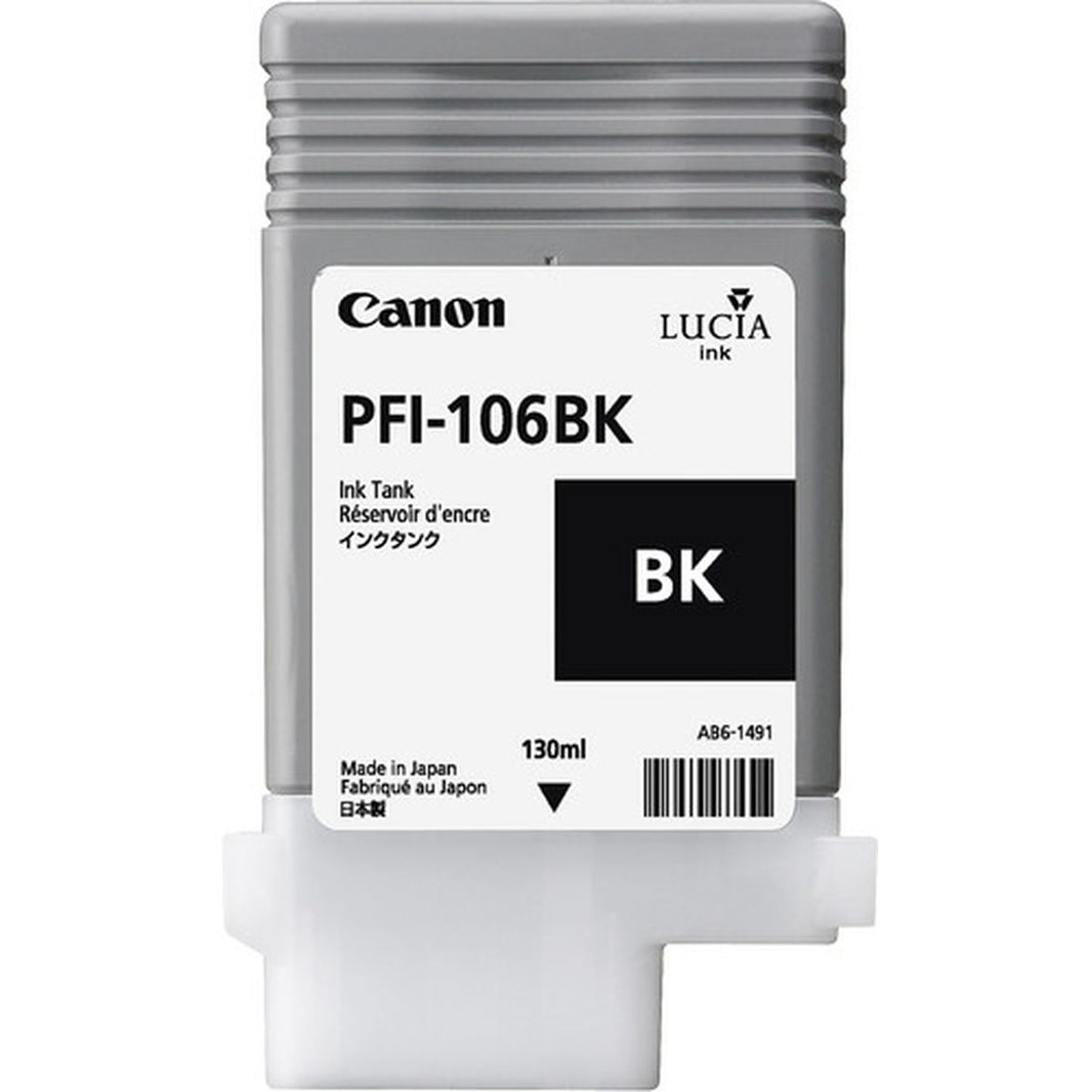 Canon PFI-106BK Ink Cartridge Black Standard Capacity 130 ml