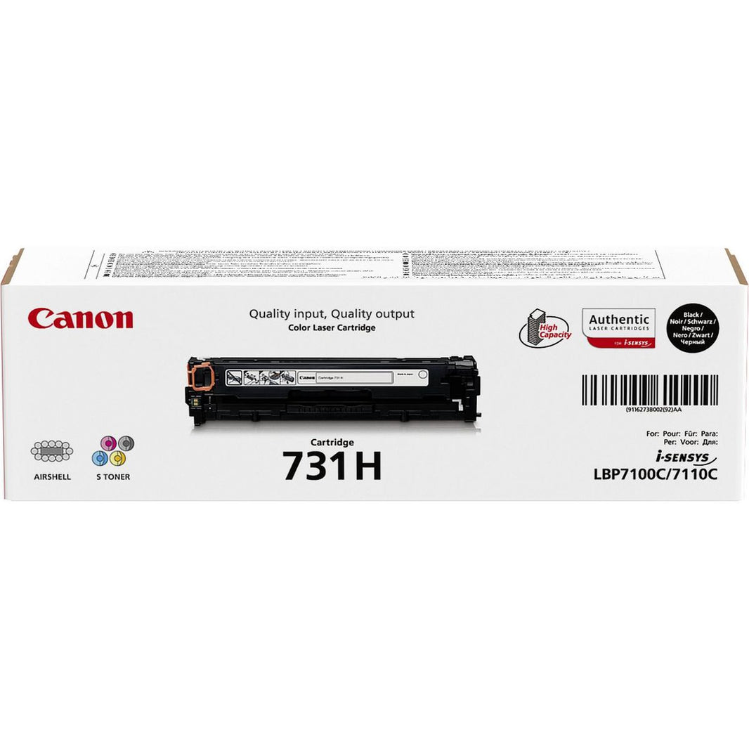 Canon 731H-BK Toner Cartridge Black High Capacity 2.400 Pages