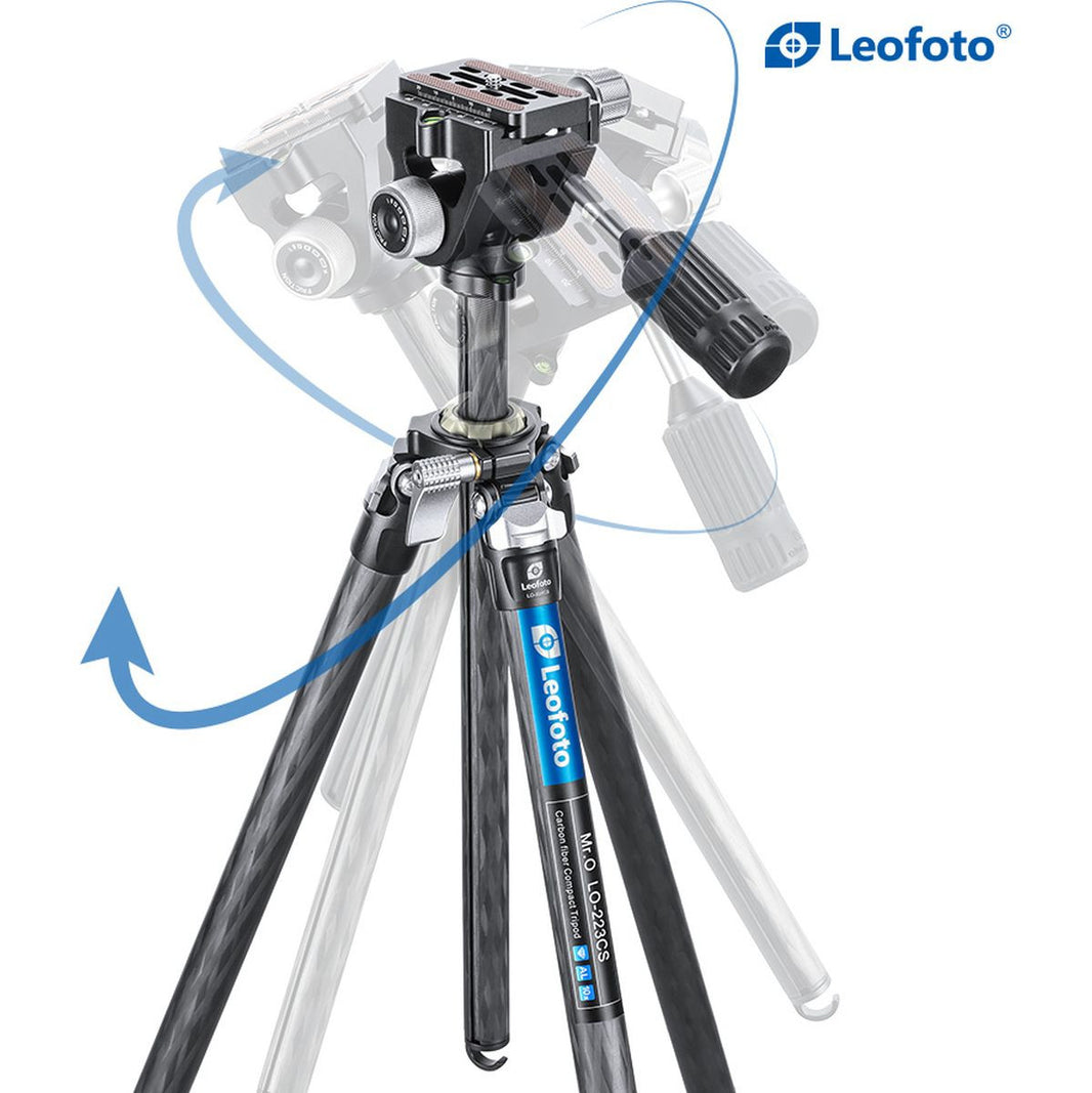 Leofoto Lo-223CS+SW-02 CNC Tripod Hard Anodize