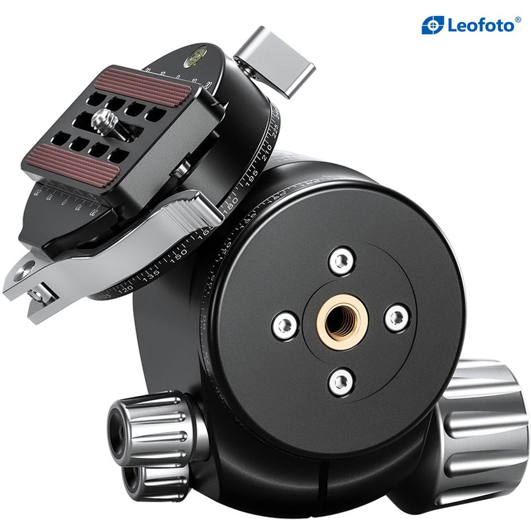 Leofoto LH-55PCL (w/ PCL-70 Clamp) 55mm Low Center Of Gravity Ball Head