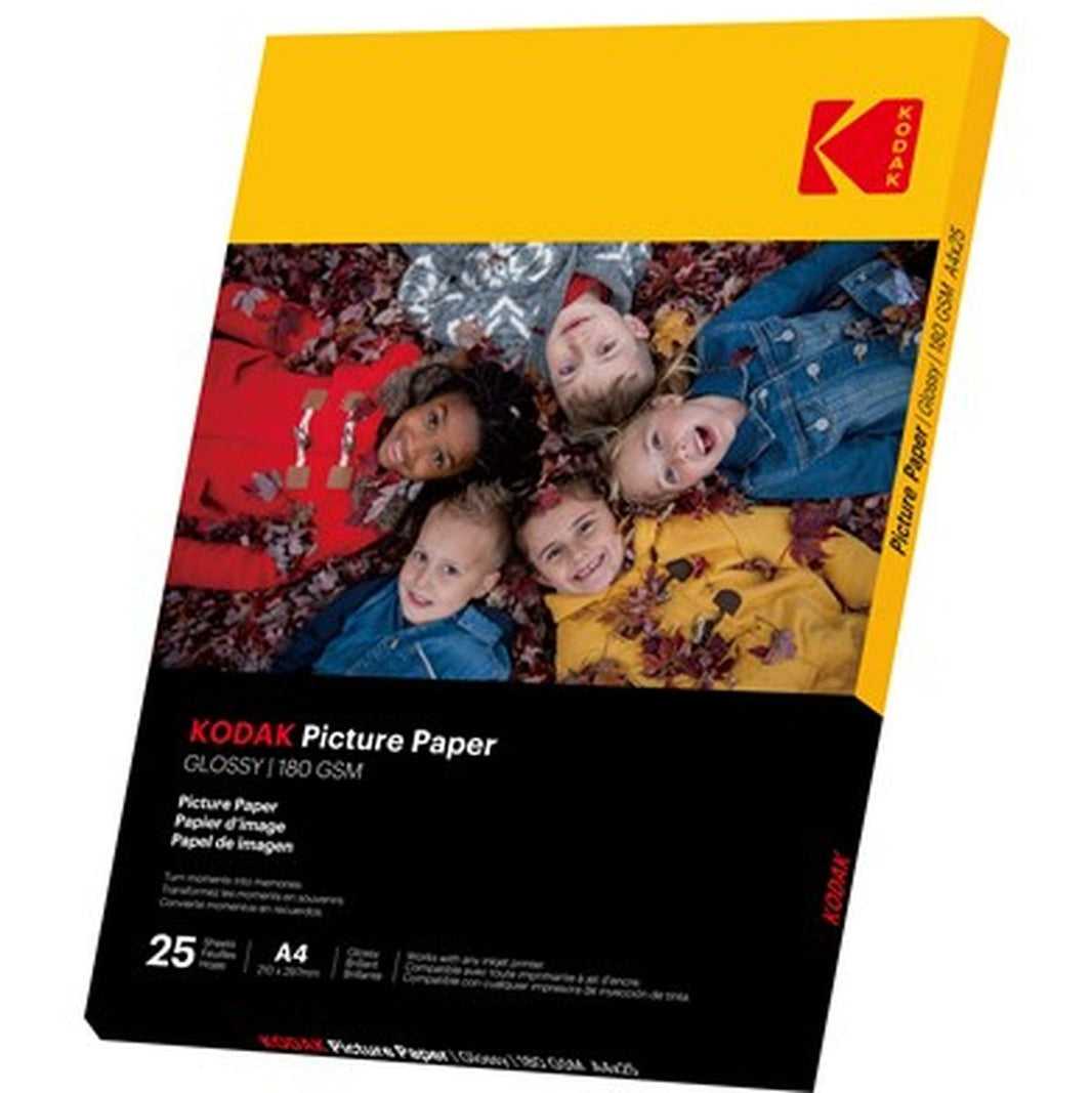Kodak 25 Vellen Van 180G/M² Fotopapier Glans A4 Formaat