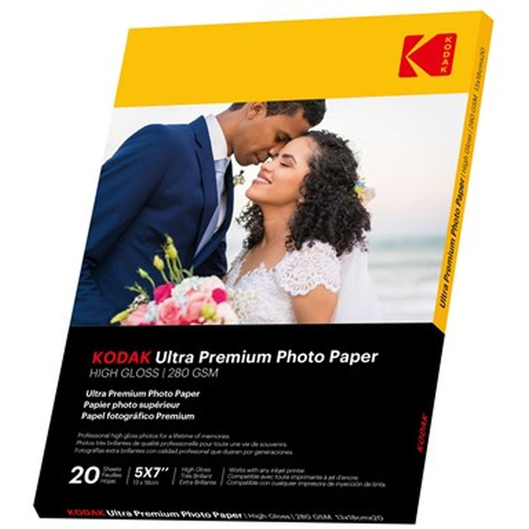 Kodak 20 Vel 280G/M² Premium Fotopapier Hoog Glans (13x18)
