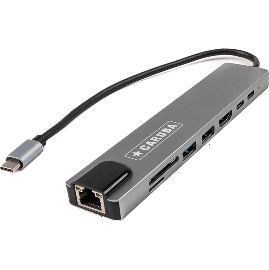 Caruba 8-IN-1 USB-C Hub w/ Ethernet