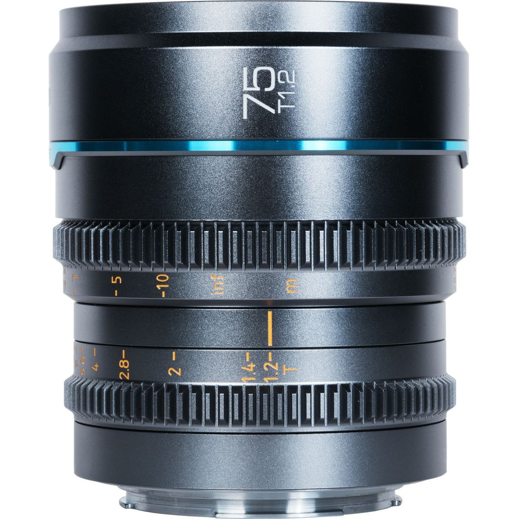 Sirui Nightwalker 75mm T1.2 S35 Manual Focus Cine Lens (L Mount Gun Metal Grey)