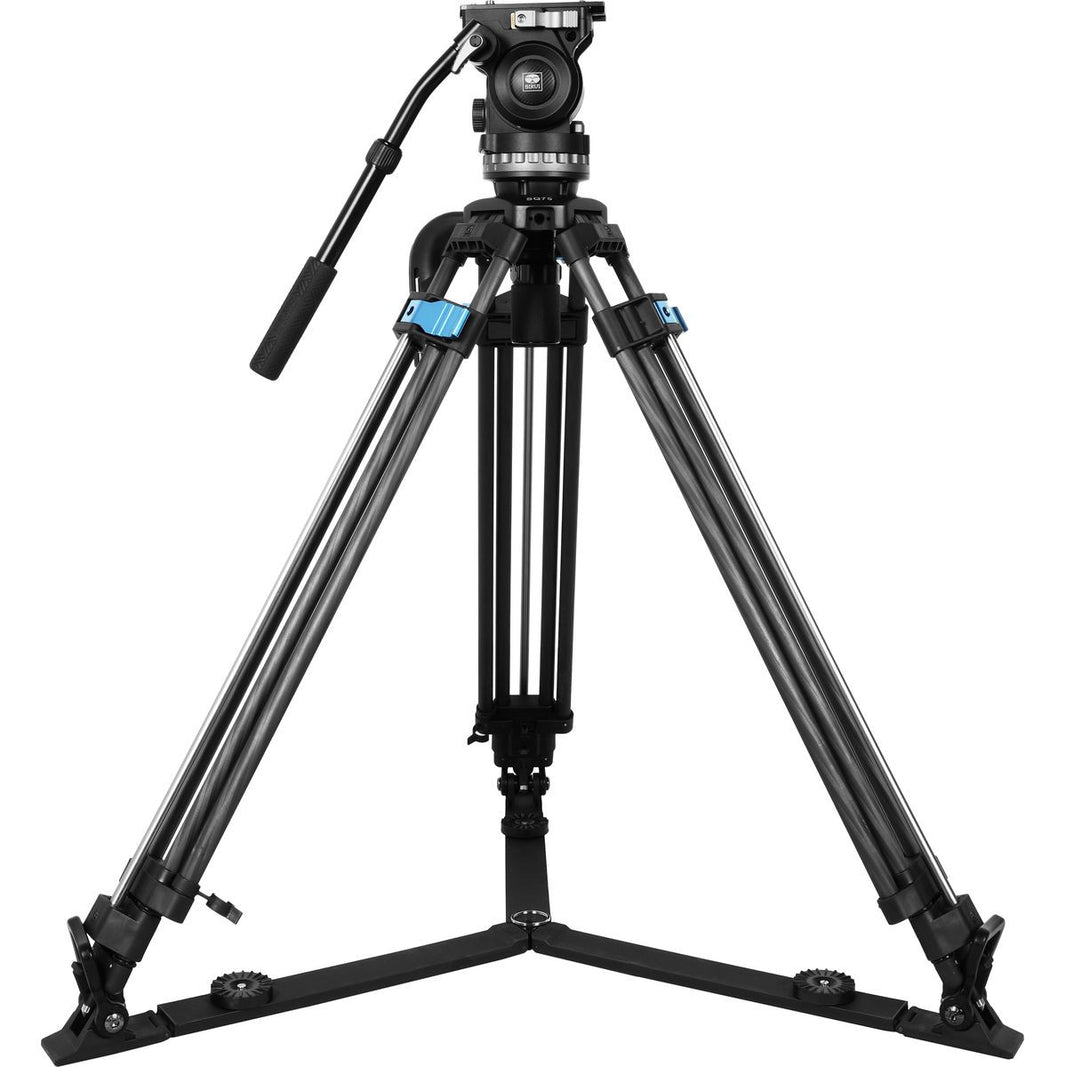 Sirui Twin-Leg Video Tripod 75mm Half-Bowl + VHS10 Professional Fluid Head