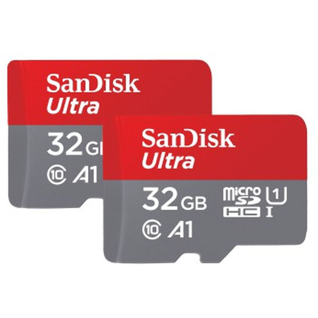 SanDisk MicroSDHC Ultra Android 32GB 120MB/s Class 10 A1 - 2pak