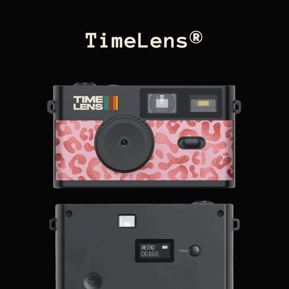 TimeLens Camera Pink Leopard