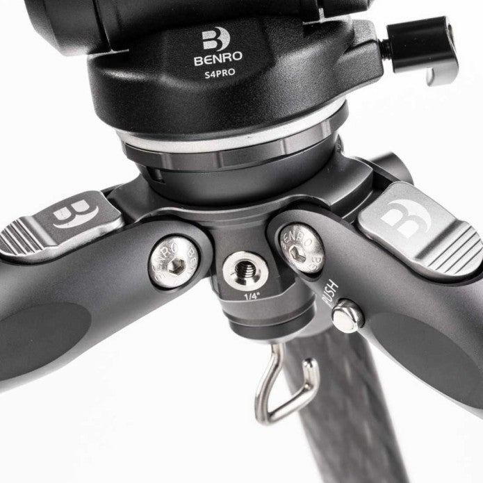 Benro Tortoise Carbon Tripod w/ S4PRO Videokop 34C Leveling Base TTOR34CLVS4PRO