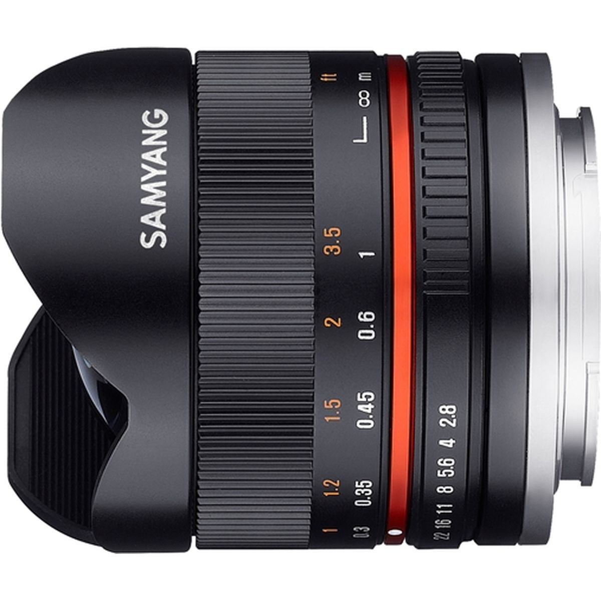 Samyang 8mm f/2.8 Fisheye II Canon M Black