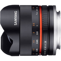 Samyang 8mm f/2.8 Fisheye II Canon M Black