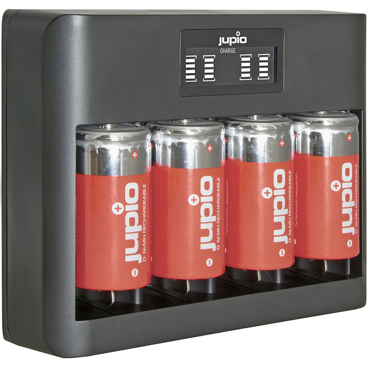Jupio USB All-In-One Charger (AA/AAA/C/D/9V) LCD