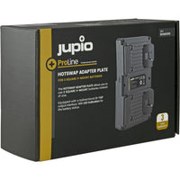 Jupio ProLine V-Mount Hotswap Adapter Plate For 2X Square
