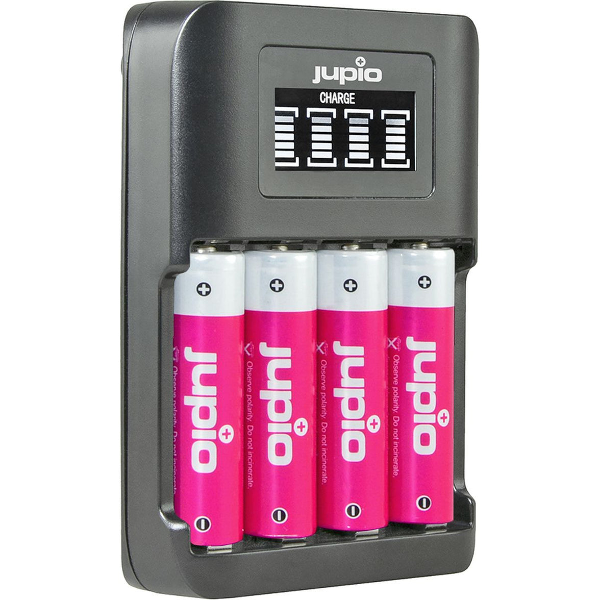 Jupio USB 4-slots Ultra Fast Battery Charger LCD