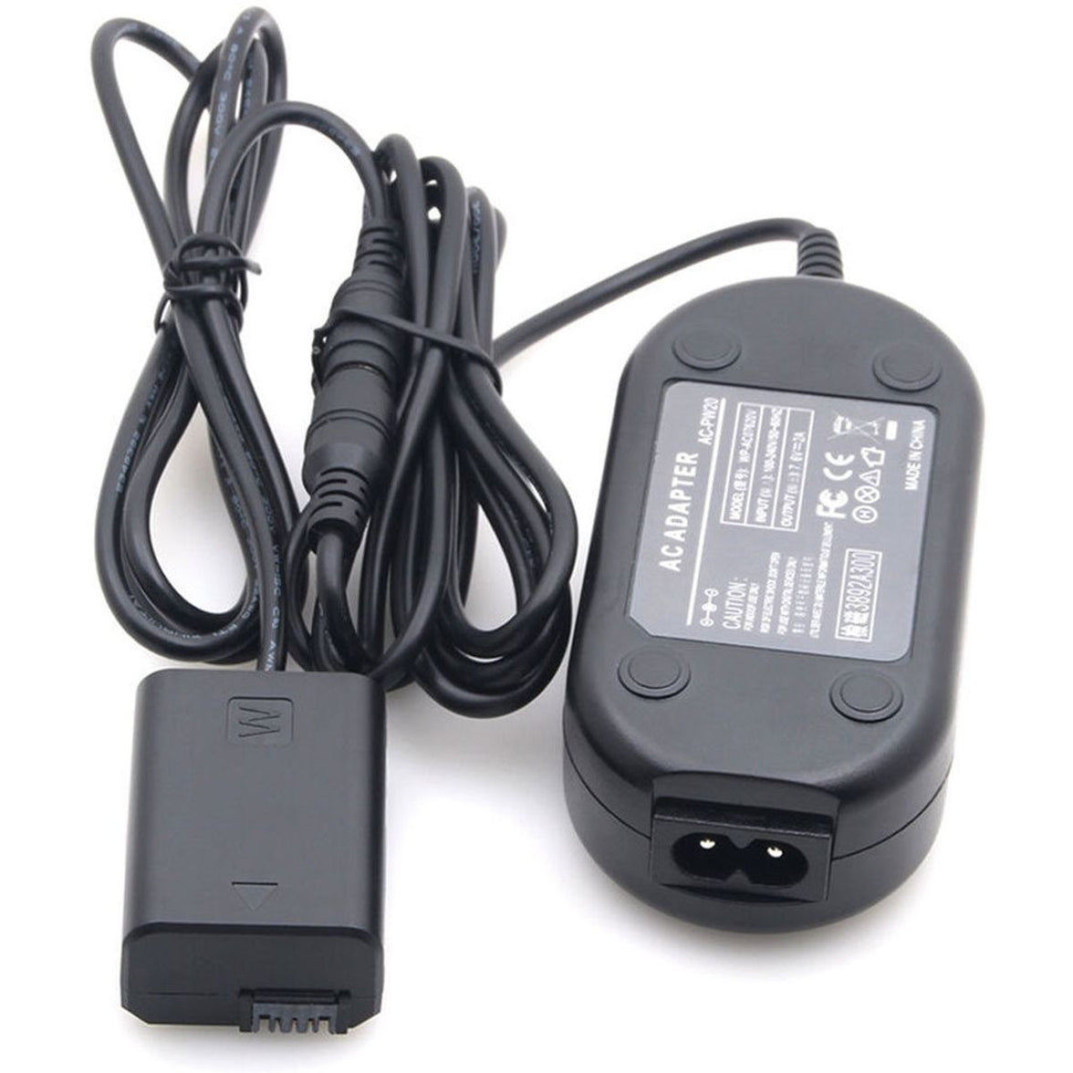 Caruba NP-FW50 Full Decoding Dummy Battery + Power Adapter