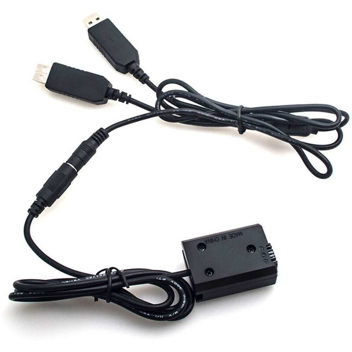 Caruba NP-FW50 Full Decoding Dummy Battery + Dual USB Cable
