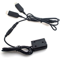 Caruba NP-FW50 Full Decoding Dummy Battery + Dual USB Cable