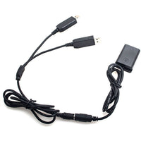 Caruba NP-FW50 Full Decoding Dummy Battery + Dual USB Cable