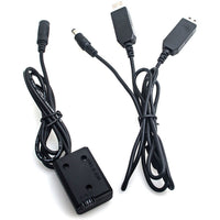 Caruba NP-FW50 Full Decoding Dummy Battery + Dual USB Cable