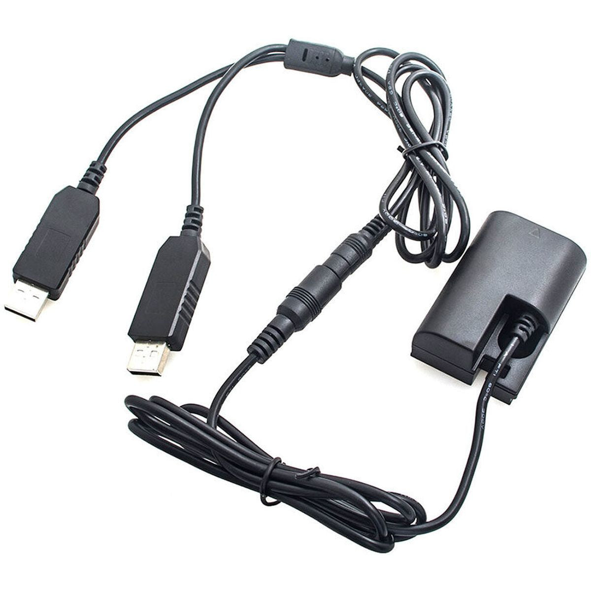 Caruba LP-E6 Full Decoding Dummy Battery +5V 2A USB Cable