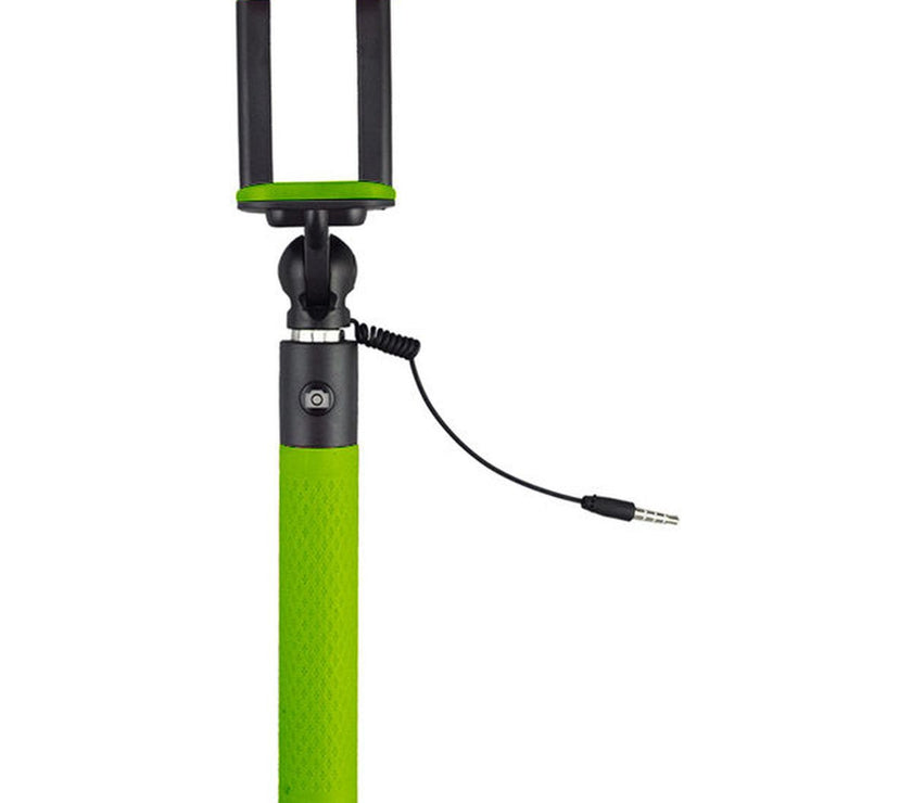 Caruba Selfie Stick Plug & Play Green