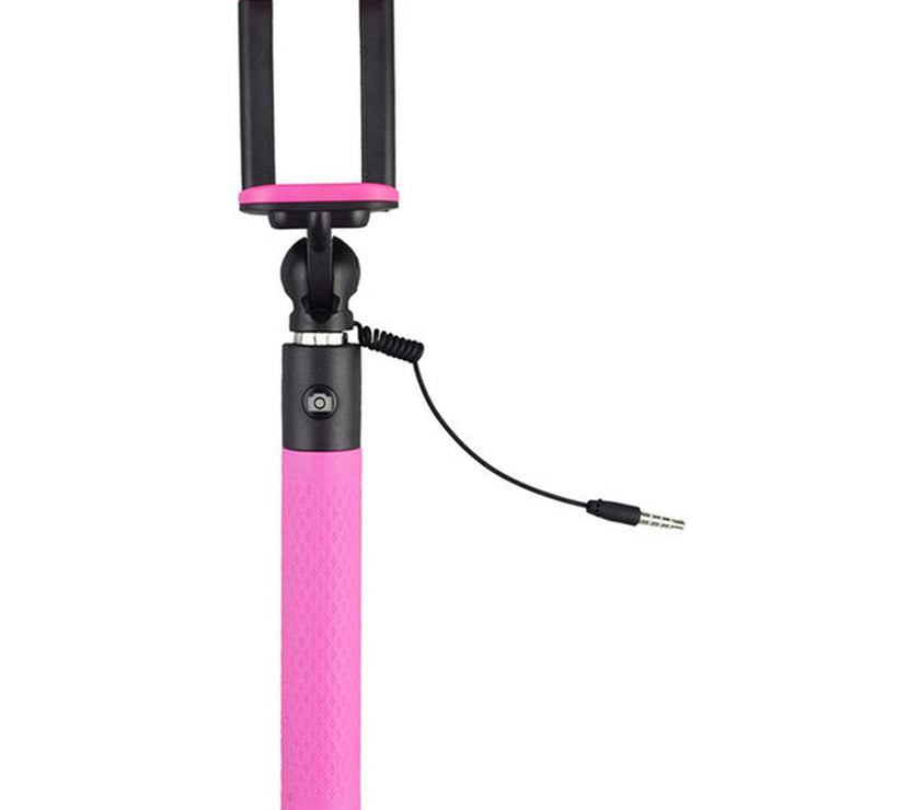 Caruba Selfie Stick Plug & Play Pink