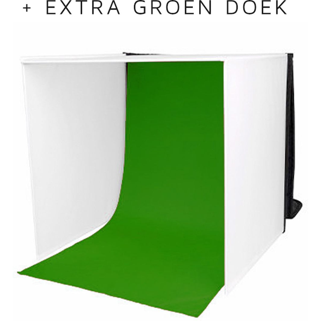 Caruba Portable Fotostudio w/ Losse LED Lampen 50x50x50cm