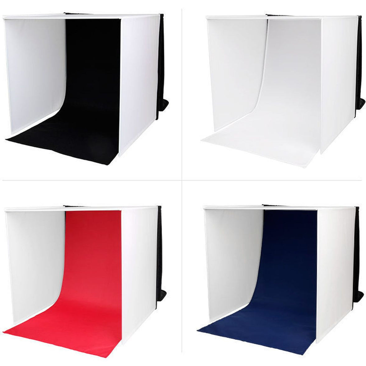 Caruba Portable Fotostudio w/ Losse LED Lampen 50x50x50cm