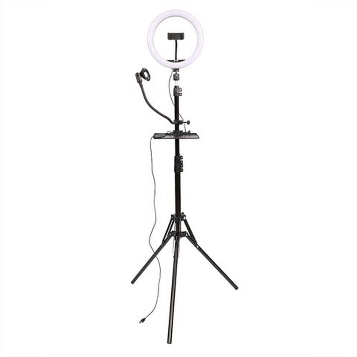 StudioKing LED Vlog Set SK-K190 w/ Ring Lamp And Mic Holder