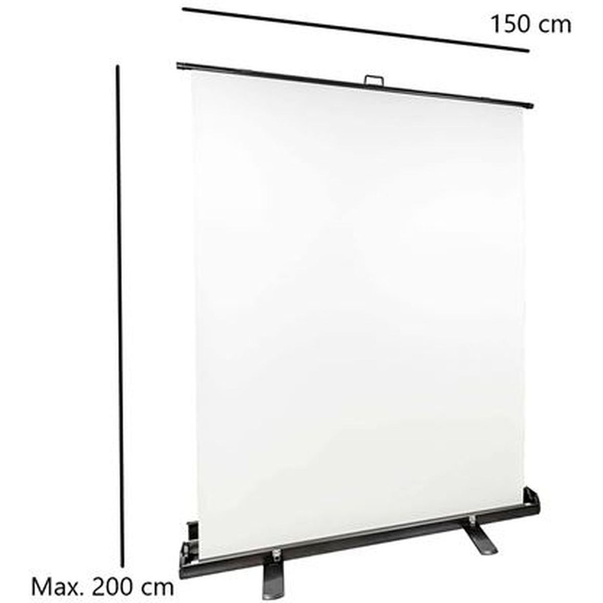 StudioKing Rollup Backgroundscreen FB-150200FW 150x200cm Whi