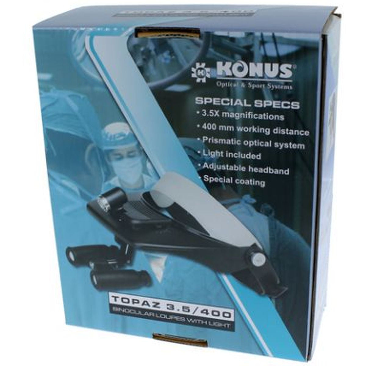 Konus Hoofdloep Topaz Prismatic 3.5X w/ Lighting