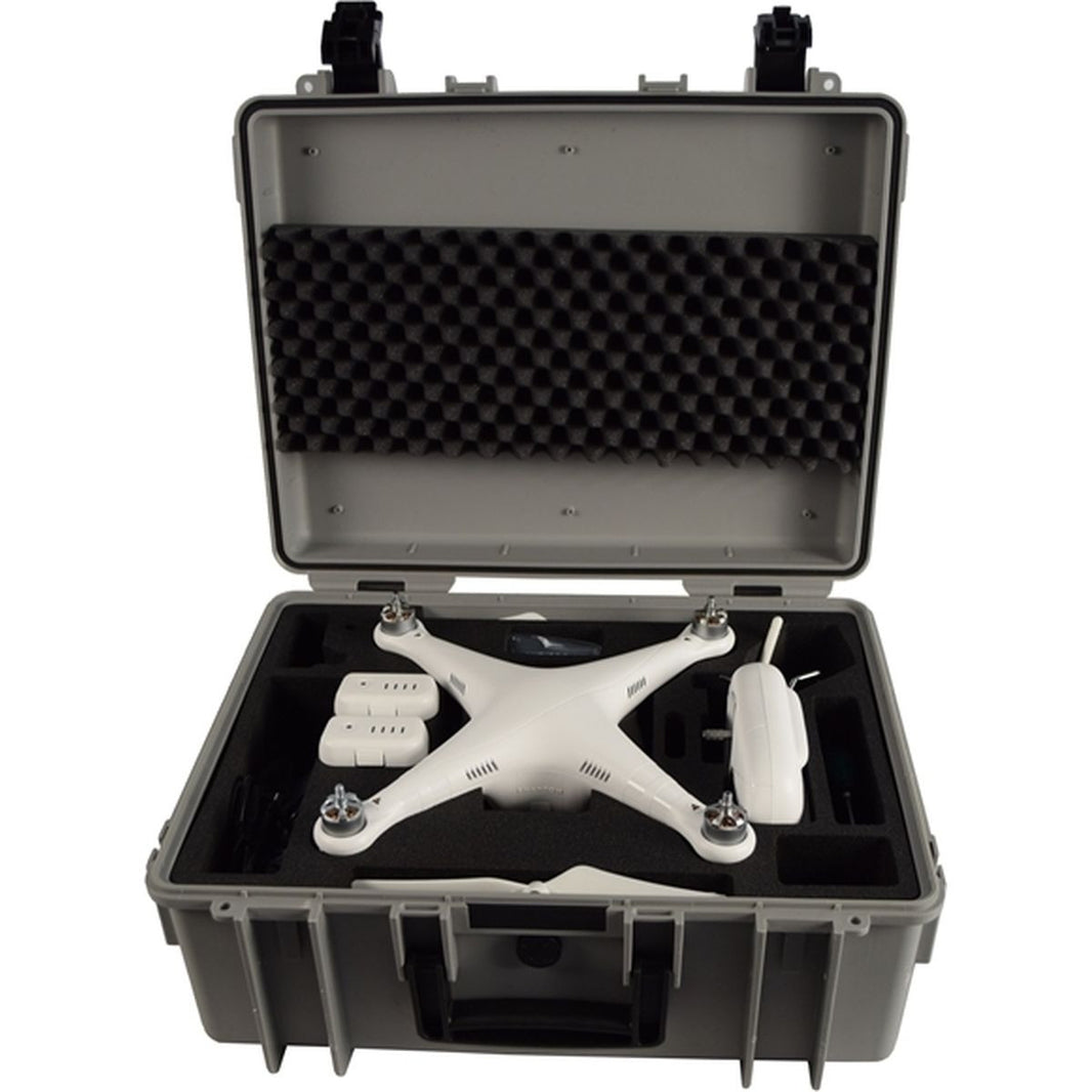 B&W Outdoor.cases Copter Grey Wheels F/Oam DJI Phantom 2