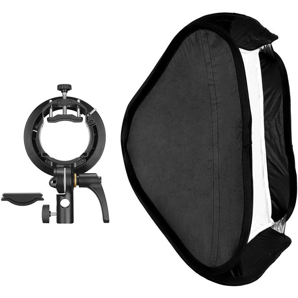 Godox S2-type Bracket Bowens + Softbox 80x80cm + Grid