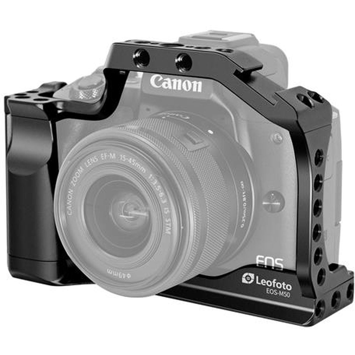 Leofoto Camera Cage met handgreep voor Canon EOS-M50