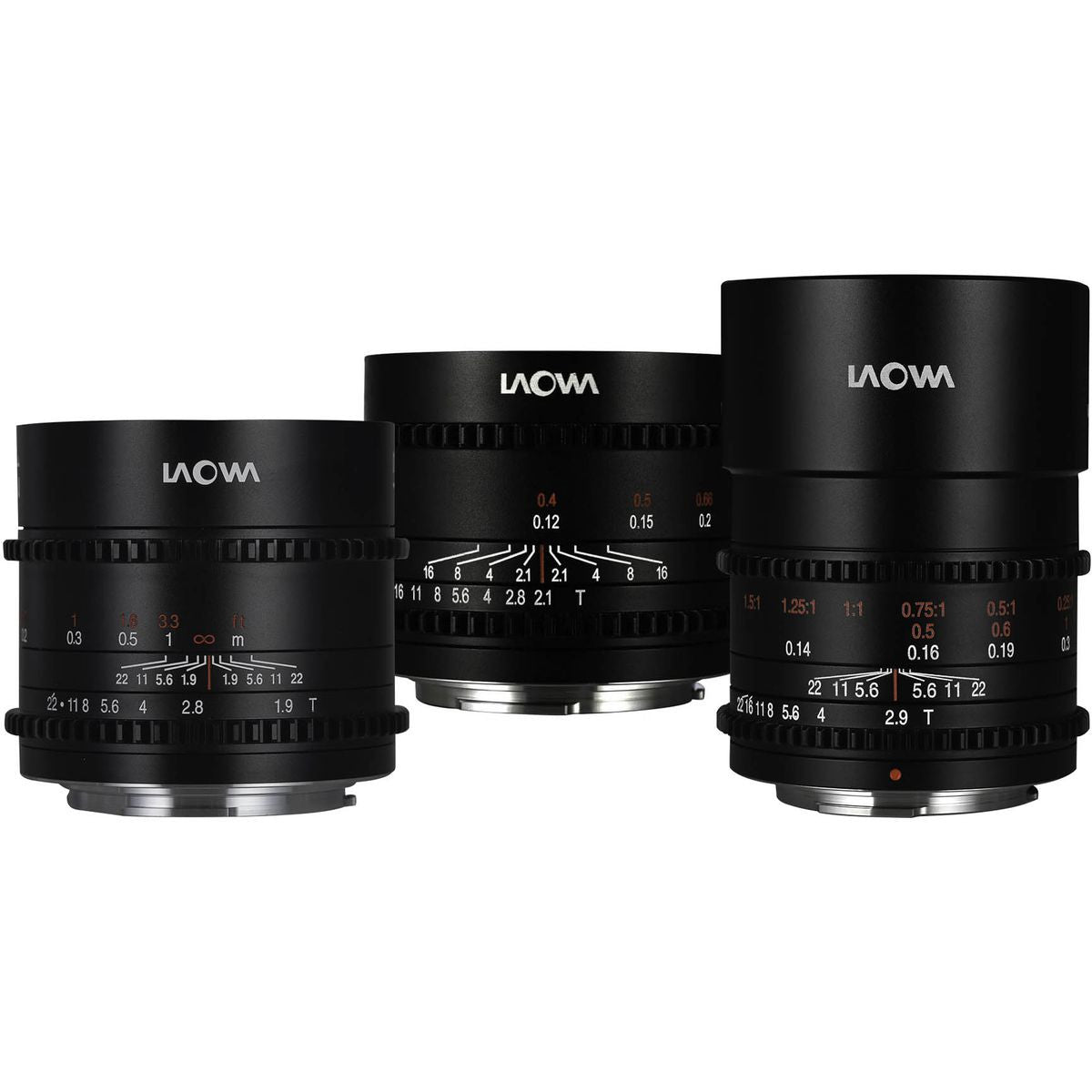 Laowa MFT Cine Prime 3-LENS Bundel (10mm / 17mm / 50mm)