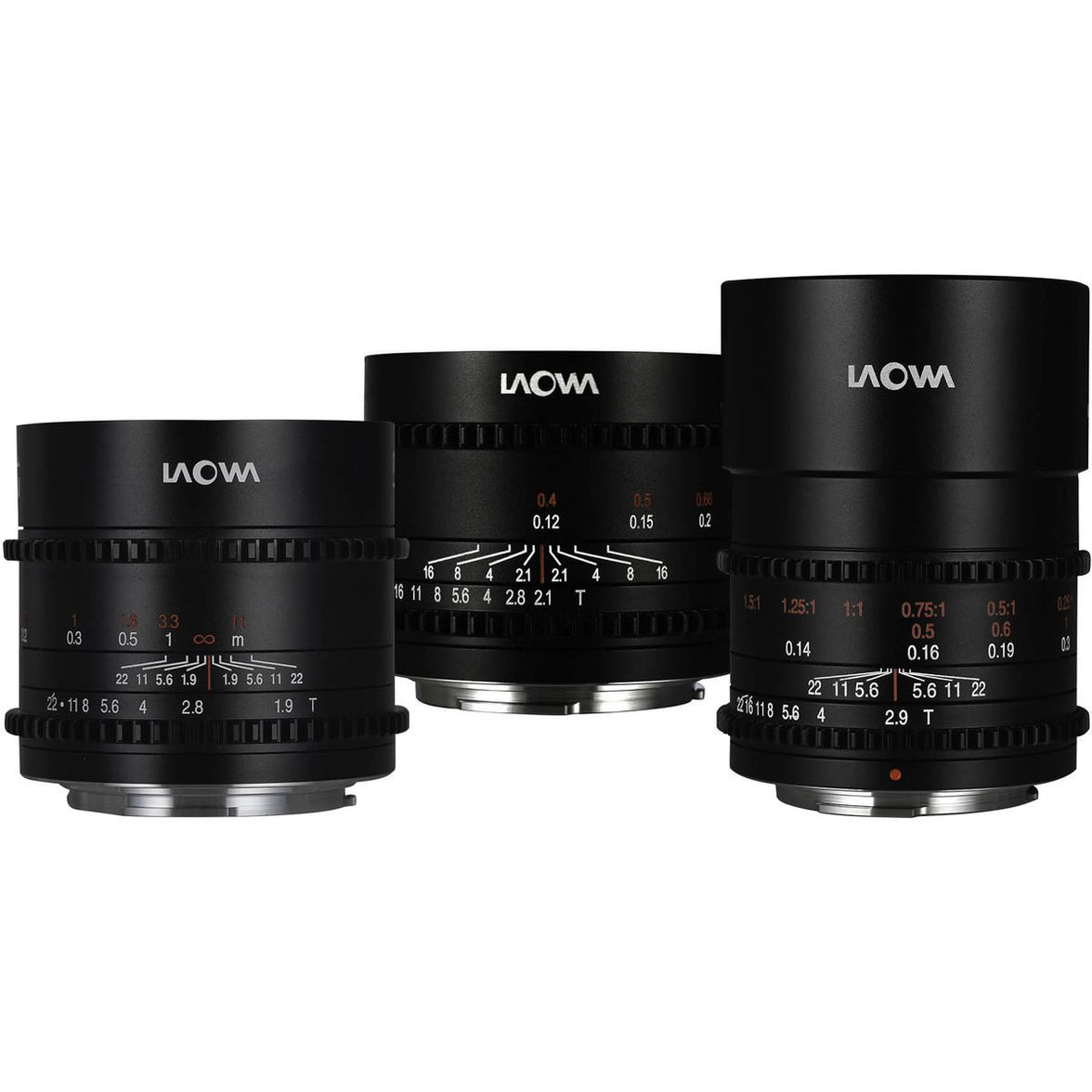 Laowa MFT Cine Prime 3-LENS Bundel (10mm / 17mm / 50mm)