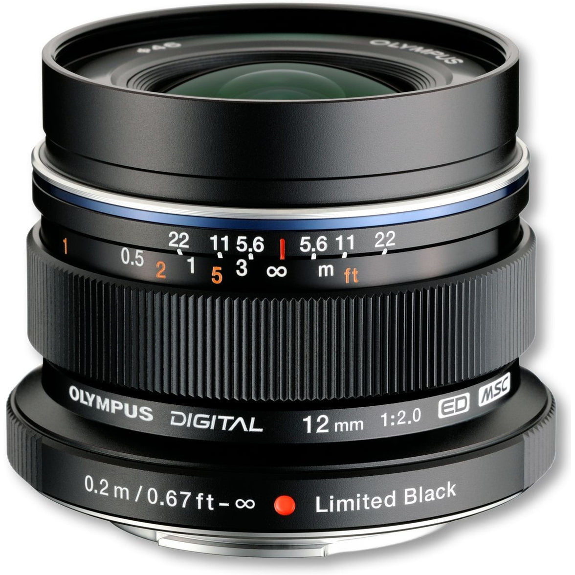 Olympus M.Zuiko Digital ED 12mm/F2.0 zwart