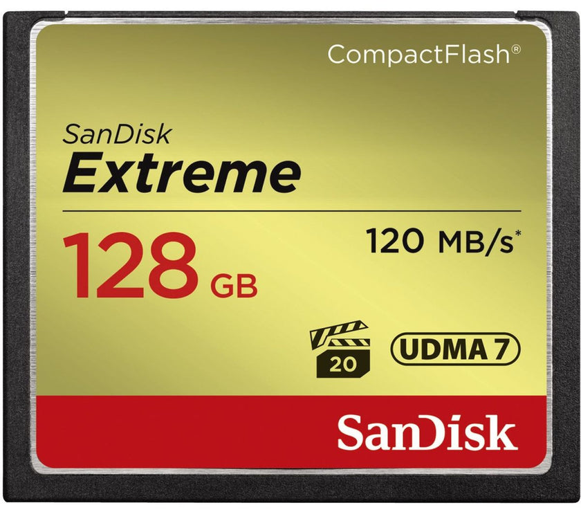 SanDisk CF Extreme 128GB 120MB/s 85MB Write UDMA 7