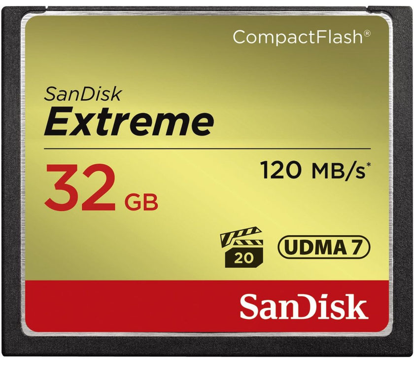SanDisk CF Extreme 32GB 120MB/s 85MB Write UDMA 7