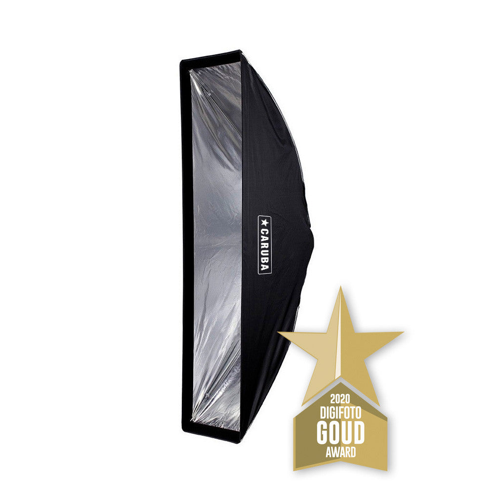 Caruba Quick Assembly Matte Silver Strip Softbox 30x140cm