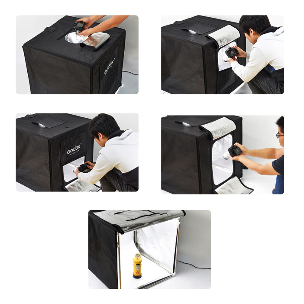 Godox Portable Triple Light LED Ministudio L80x80x80cm