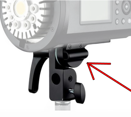 Godox AD600PRO Statiefaansluiting / Neigkop