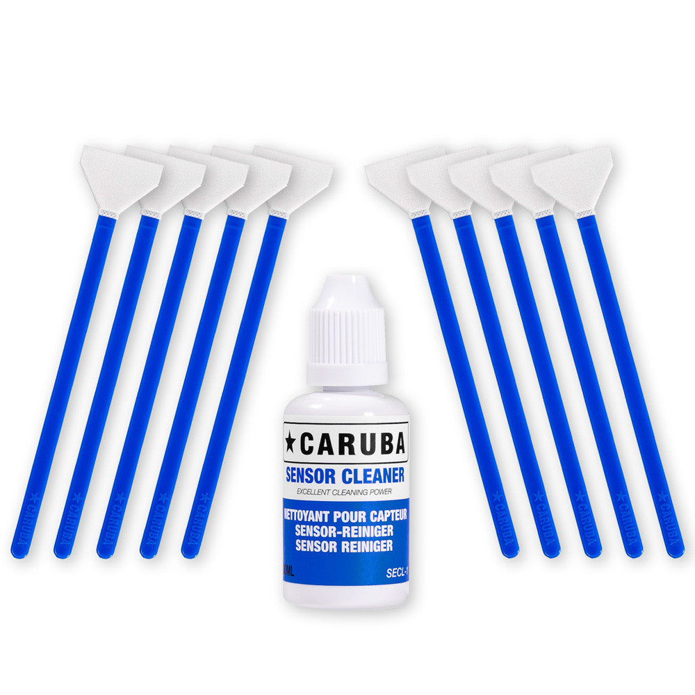 Caruba FullFrame Cleaning Swab Kit 10 Swabs 24MM+FLUID 30ml